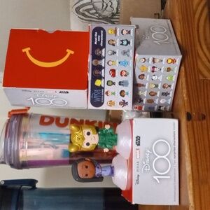 Disney 100th anniversary Celebration McDonald's Toys & McDonald's Work shirt